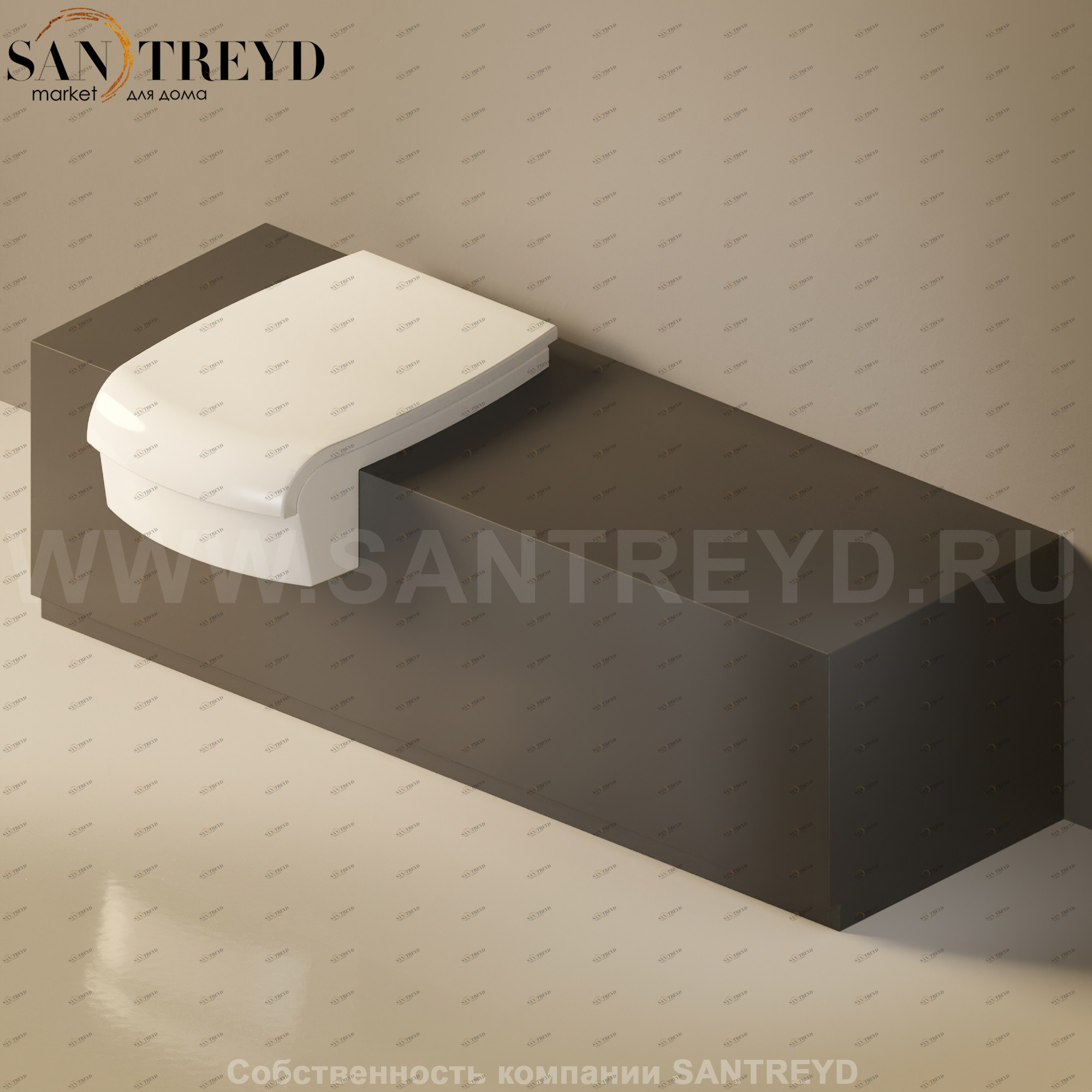 Flaminia UNA Консоль для унитаза или биде от 135 до 200 см черная UNA135WB.7006 Ceramica Flaminia UNA135WB7006