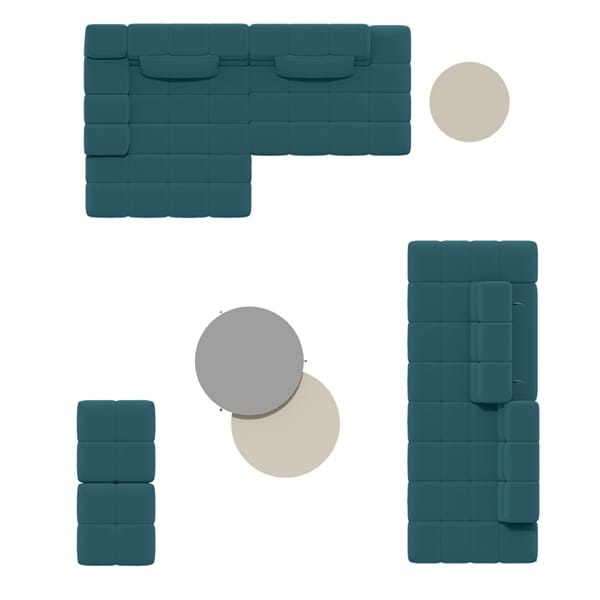 Модульный тканевый диван Febal Casa подпись ARCH-00138855 - Вид №15