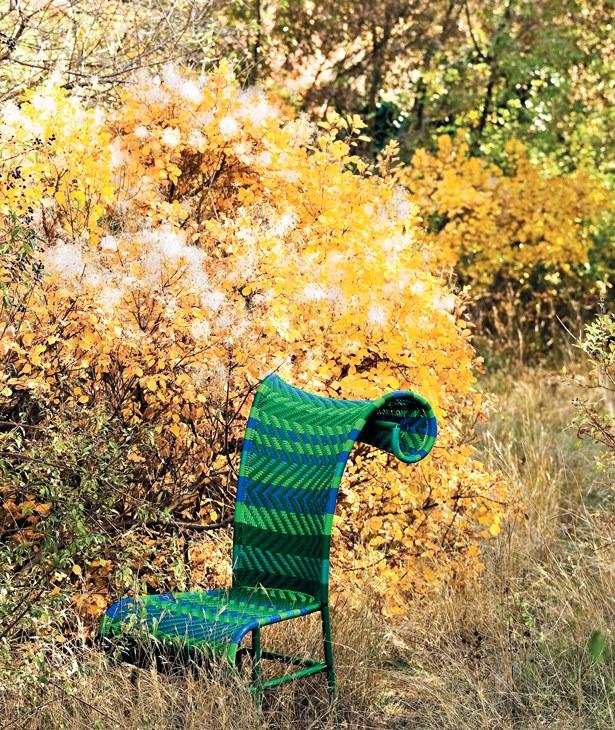 Moroso Стул с высокой спинкой из переплетенных полиэтиленовых нитей M'afrique sun-id-1462472 - Вид №11