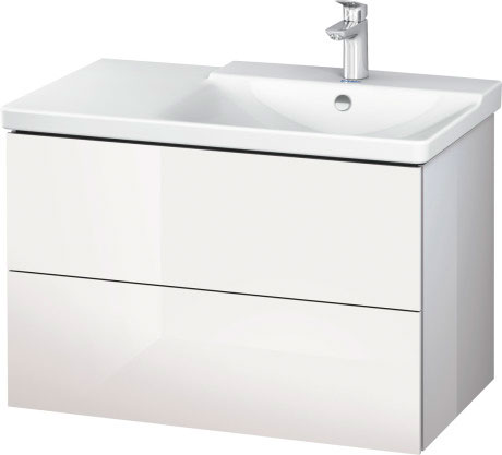 LC624904747 L-Cube Тумбочка подвесная Каменно-синий глянцевый лак Duravit - Вид №2
