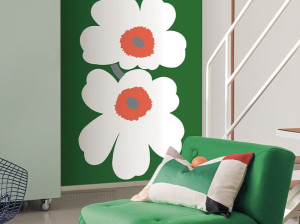 Цветочные узоры нетканые обои