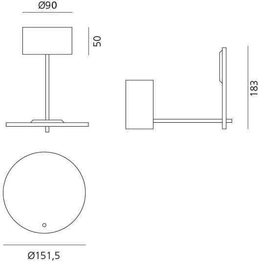 Artemide Настенный светодиодный светильник из литого под давлением алюминия Orbiter sun-id-1442485 - Вид №2