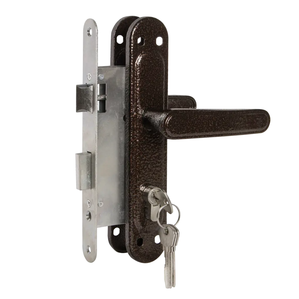 Замок врезной Зенит ЗВ4-72.03 с цилиндровым механизмом в медном исполнении 89057054 STLM-0896980