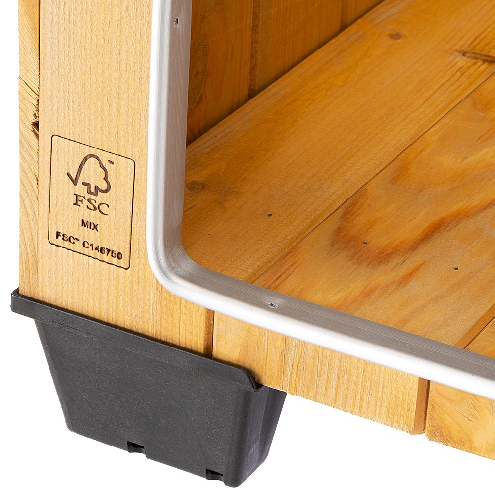 ПР0019184 Будка для собак Baita 60 деревянная,73,5х59х52,5см FERPLAST  - Вид №4