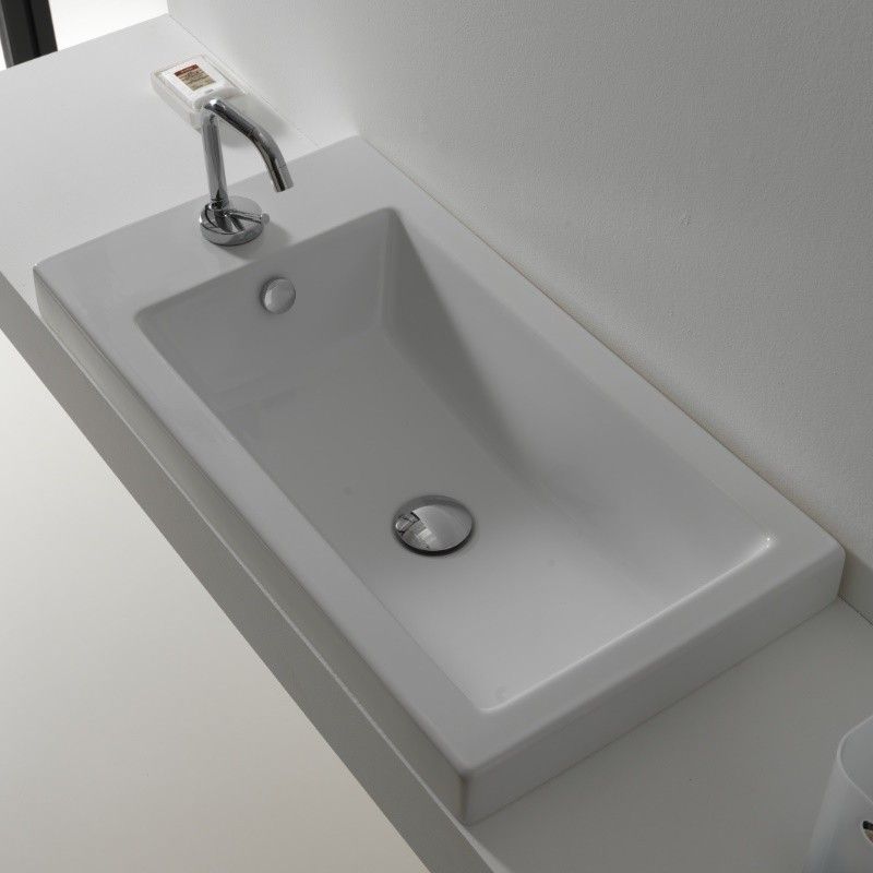 43511 Накладная раковина под столешницу  овальная Ceramica Hidra  - Вид №2