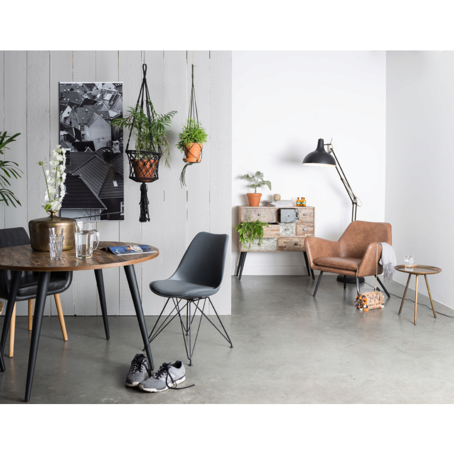 Столик Frost черный White Label Living 2300066 - Вид №3