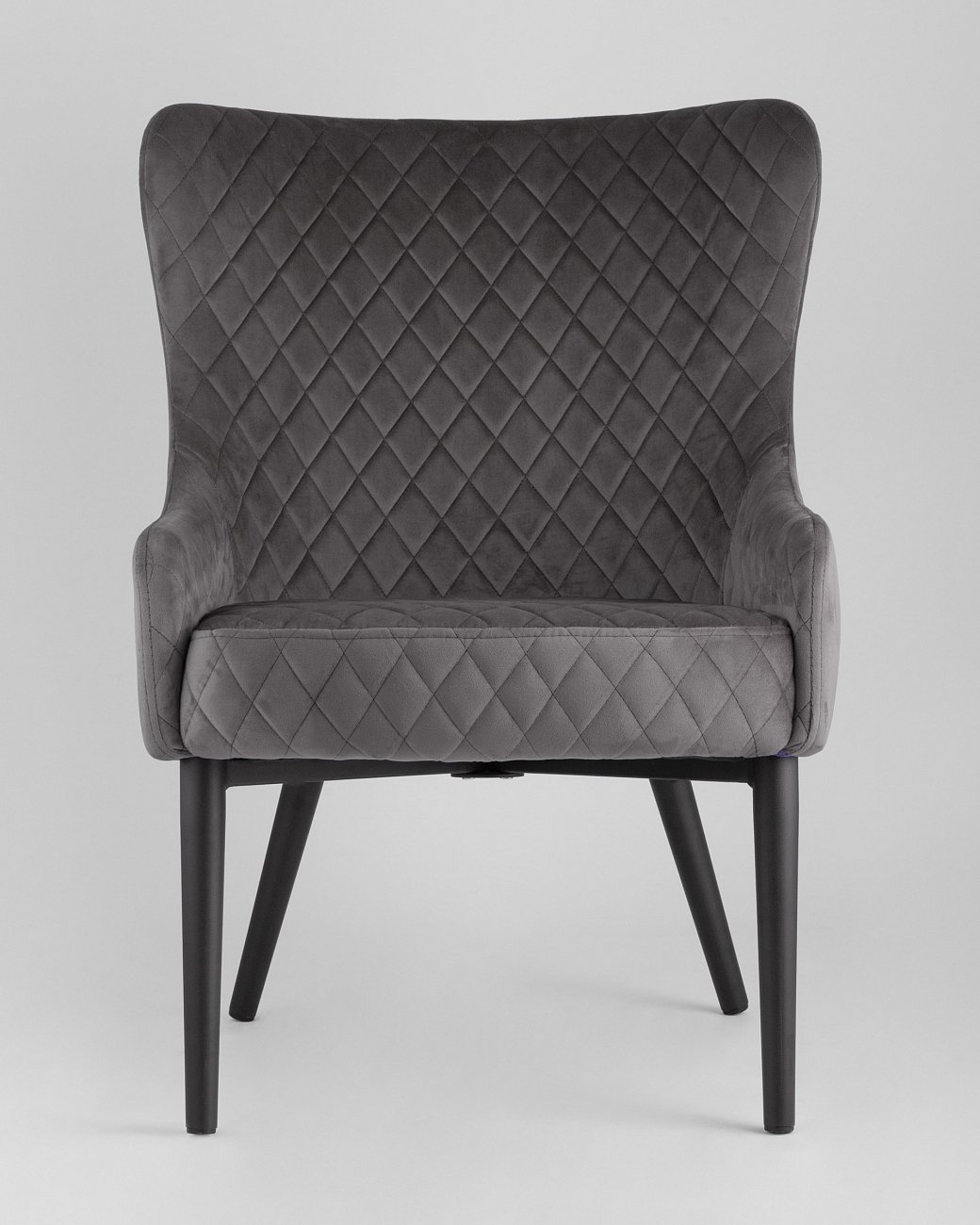 Кресло мягкое с ушами серое вельветовое "Ститч" STOOL GROUP ДИЗАЙНЕРСКИЕ 00-3881936 Серый  - Вид №1