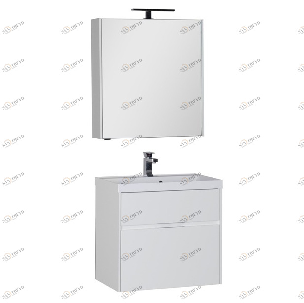 Комплект мебели Aquanet Латина 70 белый (2 ящика) 00180123