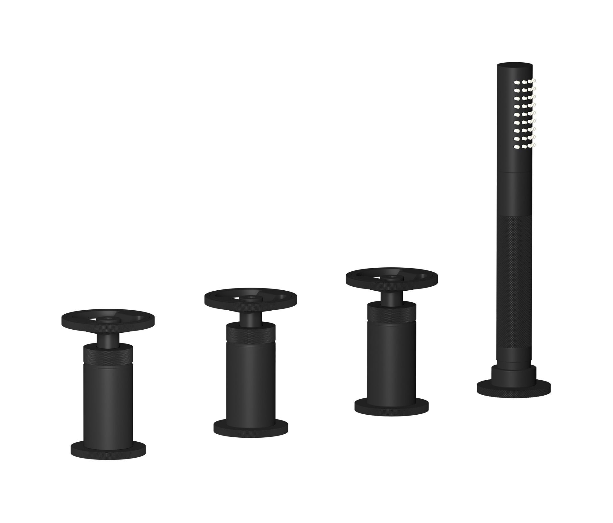 Смеситель для ванны с 4 отверстиями и ручным душем IB Bold ARCH-00153164 - Вид №10