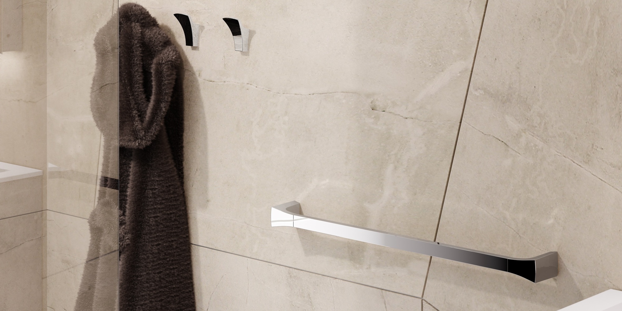 Sonia Полотенцедержатель 500 мм S7-Midcentury Design Хром S7-MID CENTURY DESIGN 131495 - Вид №1