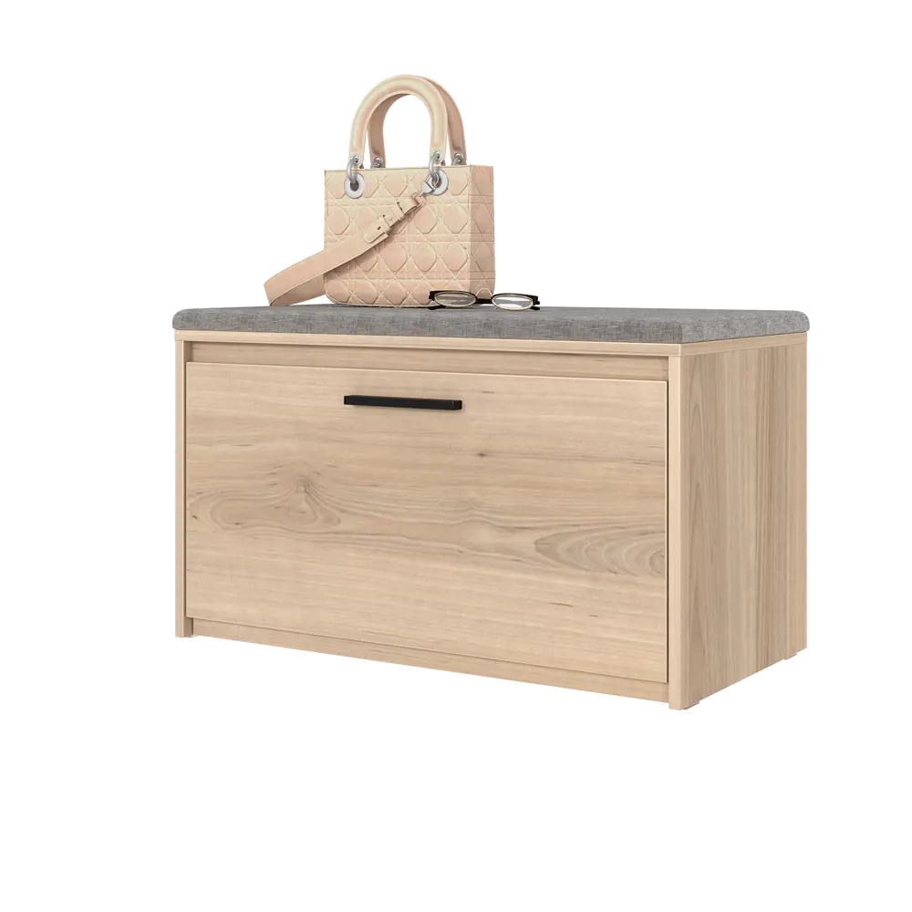 Банкетка Лион 80x49x41.7 см ЛДСП цвет дуб комано Santreyd STLM-2028423 - Вид №8