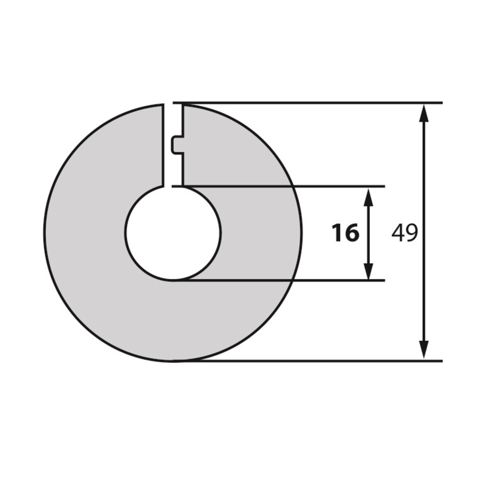 82602414 Обвод для труб «Белый» 16 мм, 2 шт Santreyd STLM-0031189 - Вид №3