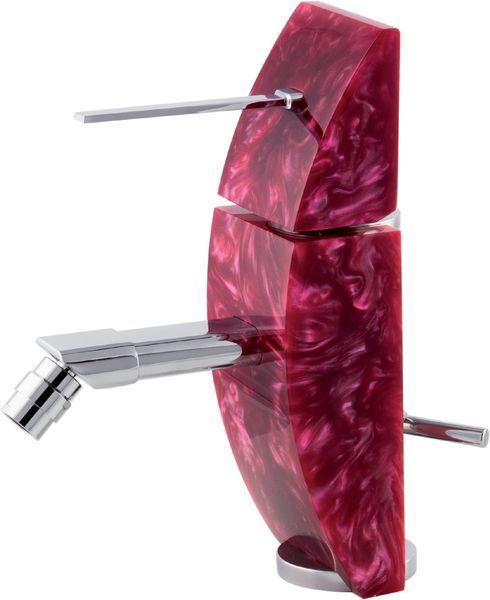 7360-205 Mariner Eau de Mariner, однорычажный смеситель для биде с донным клапаном, цвет красный 