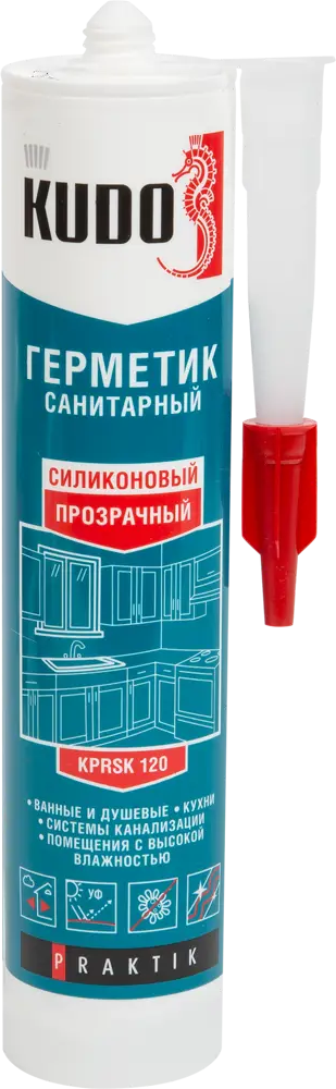 Санитарный силиконовый герметик Kudo для влажных помещений 84579985