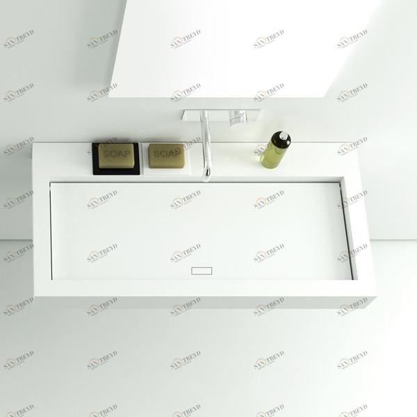 L030160 Подвесная раковина настенная овальная MOMA Design  белая 