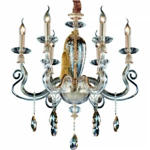 Подвесная люстра Divinare Carl 5124/07 LM-6 DIVINARE ДИЗАЙНЕРСКИЕ, CARL AMBER 074960 Бежевый