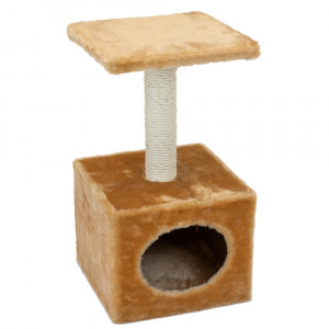 ПР0055960 Когтеточка для кошек Домик 30x30x57см Foxie