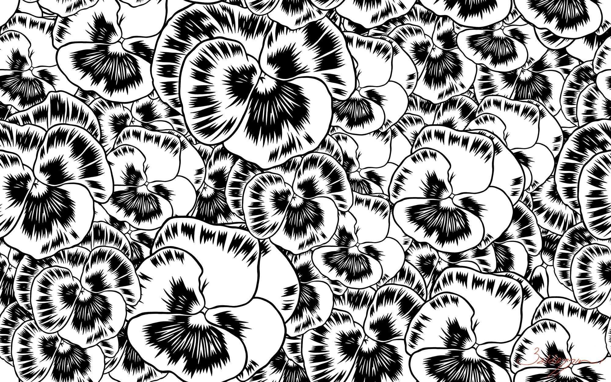 Цветочные узоры нетканые обои Tecnografica коллекции произведений искусства ARCH-00131272 - Вид №3