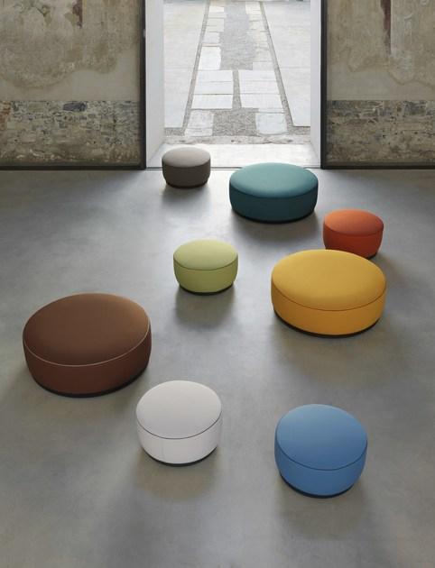 Segis Пуф из мягкой ткани на колесиках Agorà Agora sun-id-1472022 - Вид №2