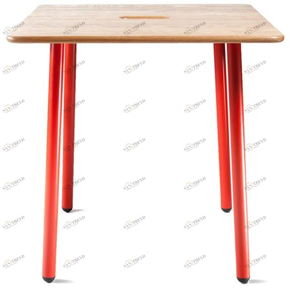 Deadgood Высокий квадратный стол из дуба Working girl Wg3st