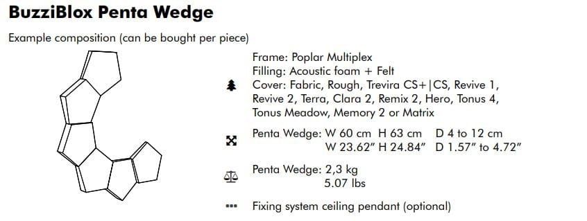 Ткань акустическая панель BuzziSpace BuzziBlox ARCH-00086815 - Вид №21