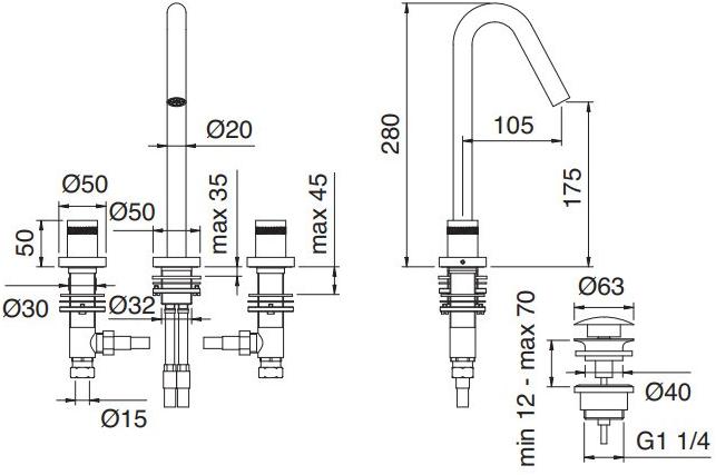 Rubinetterie Treemme X-change  7216xr  - Вид №6