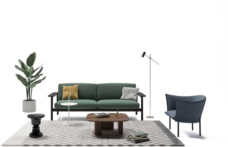 Grado Design Низкий квадратный журнальный столик из мдф  Peb-tb-ct-sq  - Вид №10