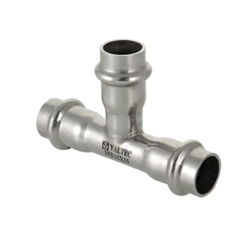 Тройник Valtec 35x22x35 мм нержавеющая сталь STLM-2107113