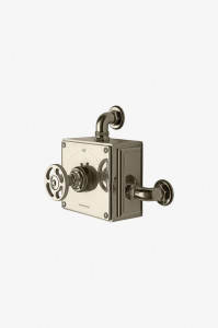 RWXS01 RW Atlas Открытый термостатический клапан с металлической ручкой-колесом Waterworks