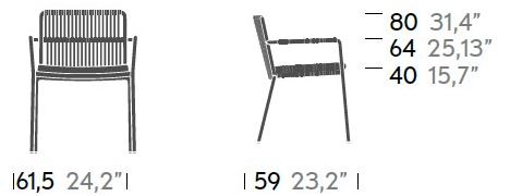 Kettal Штабелируемый садовый стул Net #68201/941500 - Вид №5