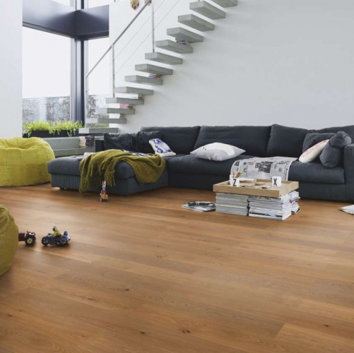 Паркетная доска Meister PS 300 Закопченый лайт 8241 Дуб Рустик с брашью (Текстурированная) 1187х142 мм 2300200079 - Вид №7