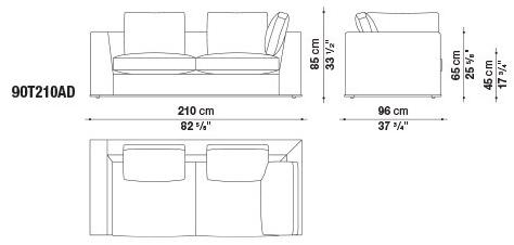 Maxalto Диван из ткани Otium sun-id-1372446 - Вид №8