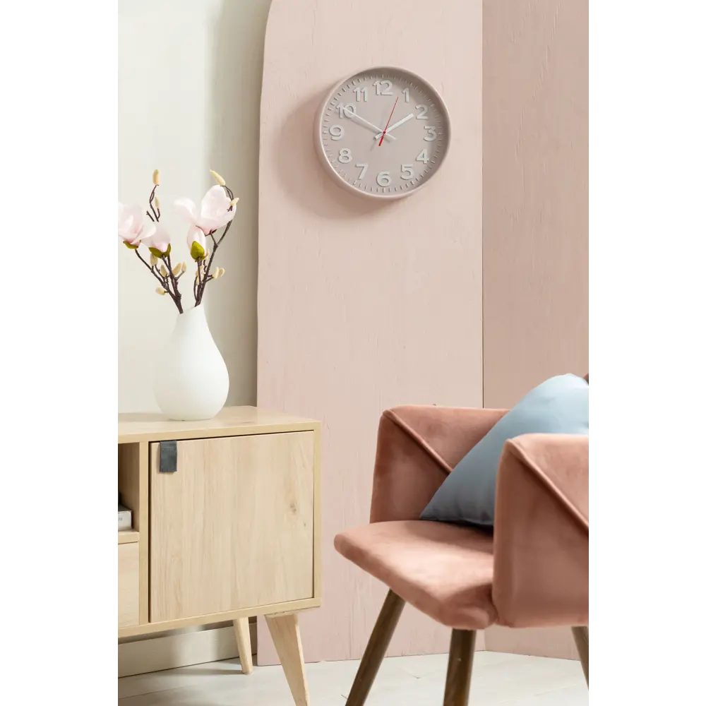 Часы настенные Troykatime ø30 см цвет розовый STLM-2012445 - Вид №5