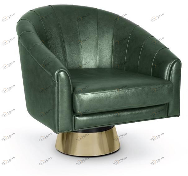 Essential Home Поворотное кожаное кресло с подлокотниками sun-id-1422821