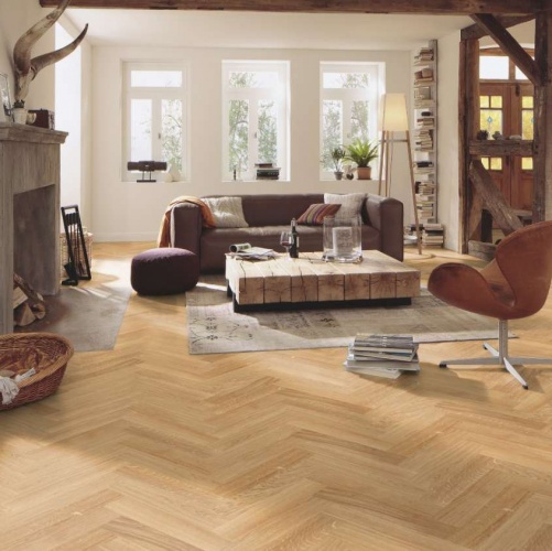 Паркет Ёлка Meister PS 400 Stab Гармония 8042 Дуб Натур с брашью (Текстурированная) 500х100 мм 2300200050 - Вид №9