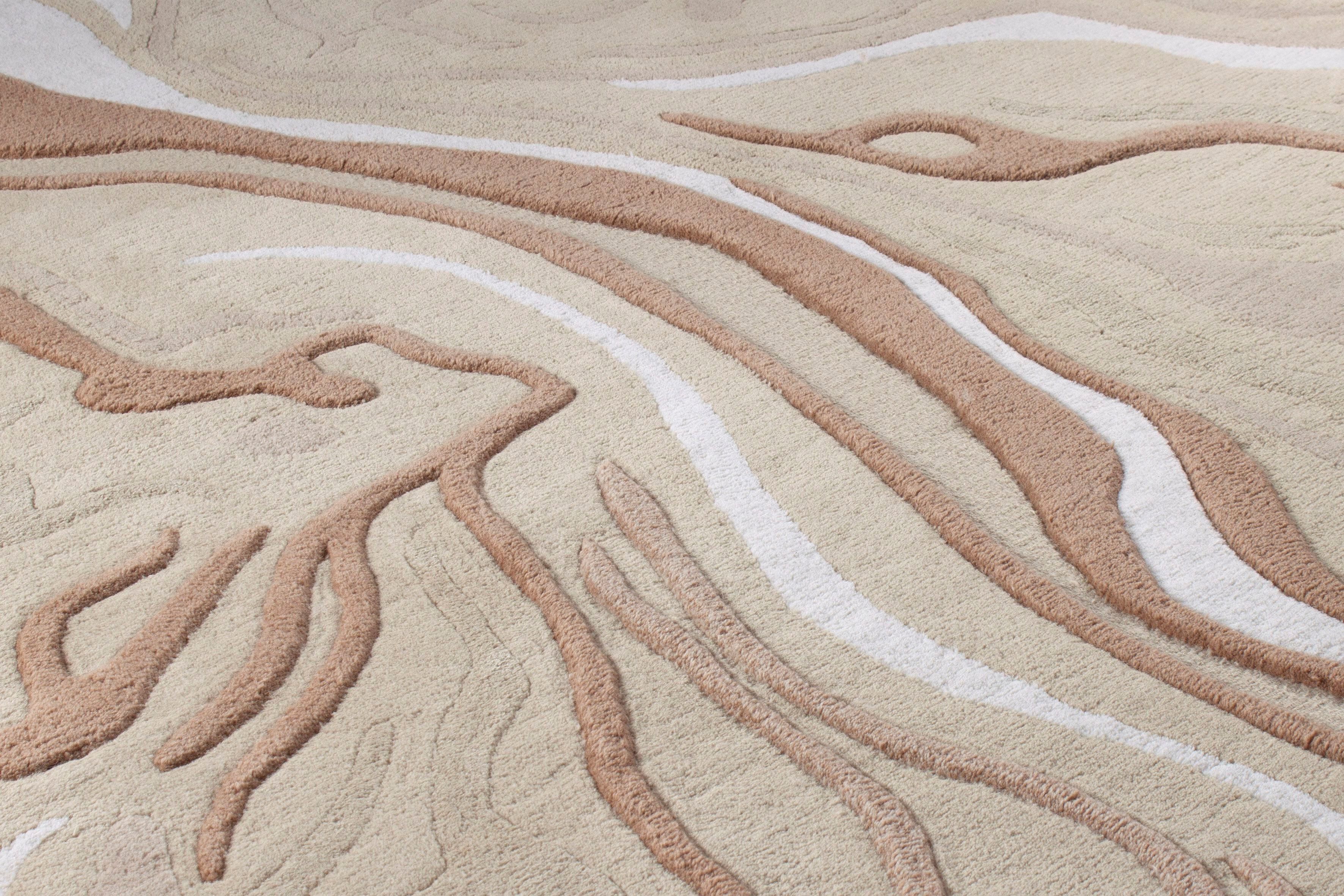 Шерстяной и вискозный ковер Biobject MINERAL BEIGE ARCH-00096064 - Вид №4