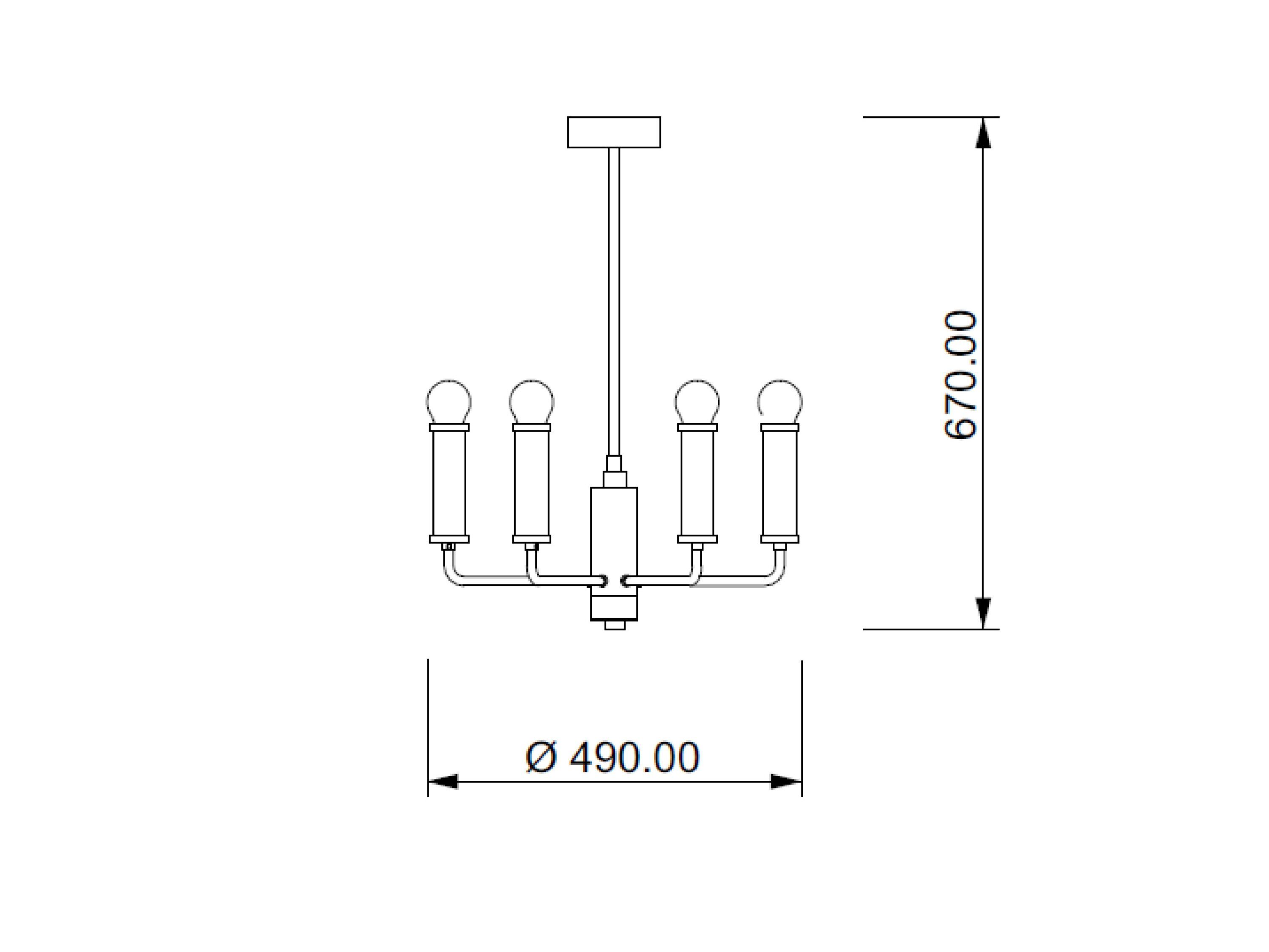 Металлический светодиодный подвесной светильник Lampex Italiana Lumen ARCH-00125738 - Вид №2