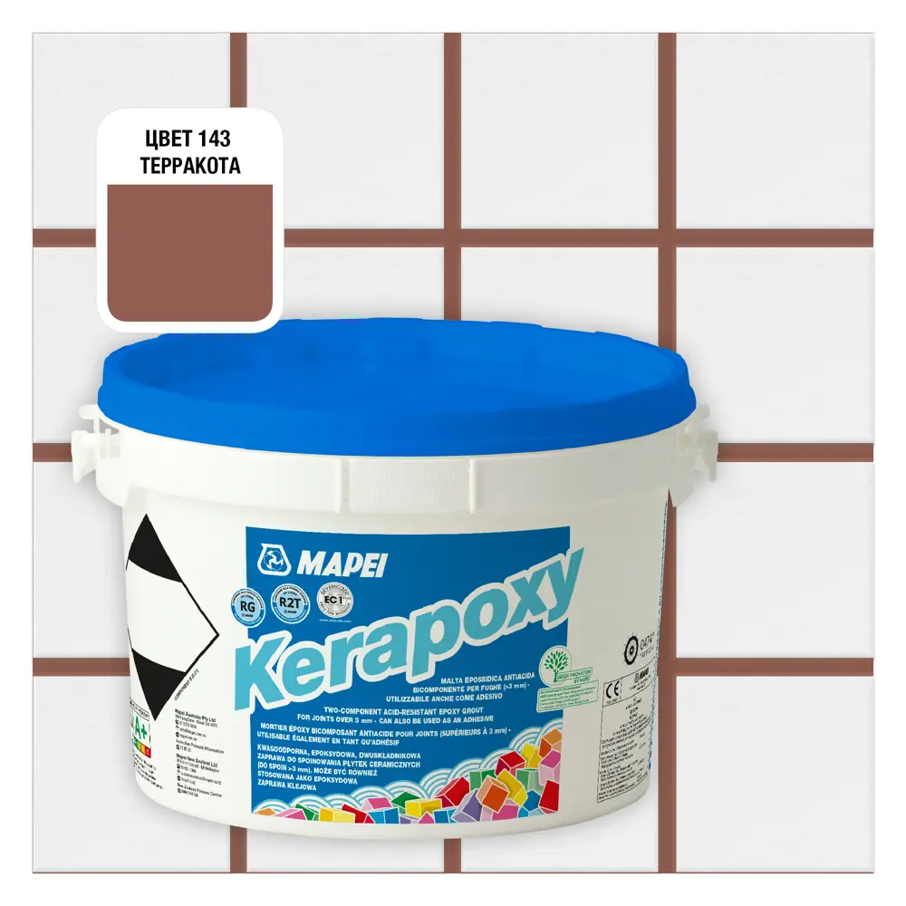 Затирка эпоксидная Mapei Kerapoxy 143 цвет терракотовый 2 кг Без серии STLM-2189673
