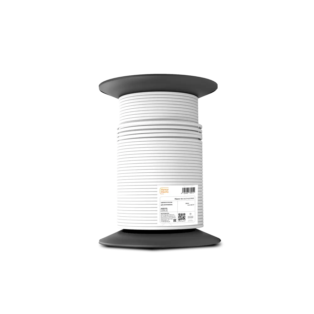 Провод Партнер-Электро ПВС 3x2.5 100 м ГОСТ цвет белый STLM-2124296 - Вид №1