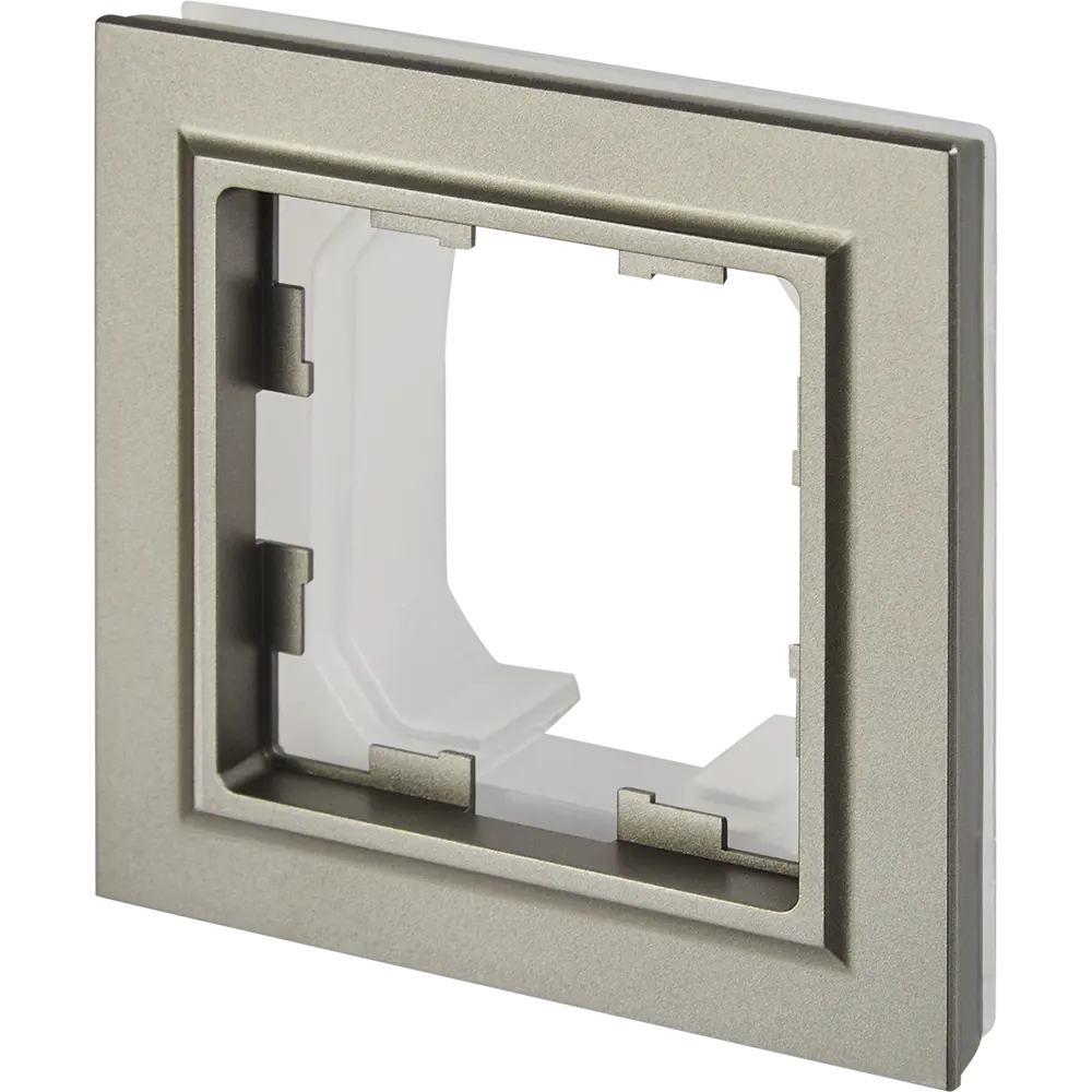 Рамка для розеток и выключателей IEK Brite 1 пост IP44 цвет сталь 87761357 STLM-2136323 - Вид №2