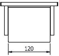 11941A Бумагодержатель подвесной цвет хром LANGBERGER ALSTER - Вид №2