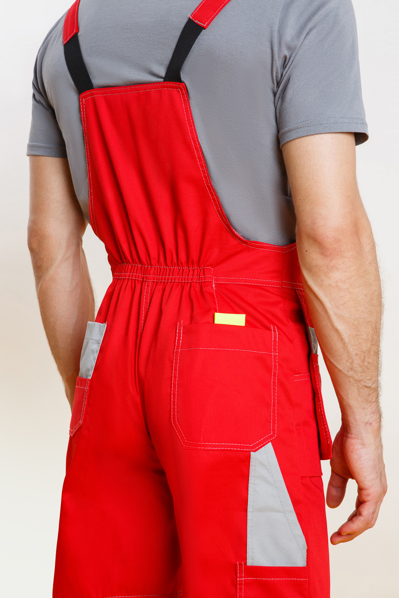 65321 Костюм "Профессионал-2" красный-светло-серый  Летняя спецодежда  размер 60-62/182-188  - Вид №11