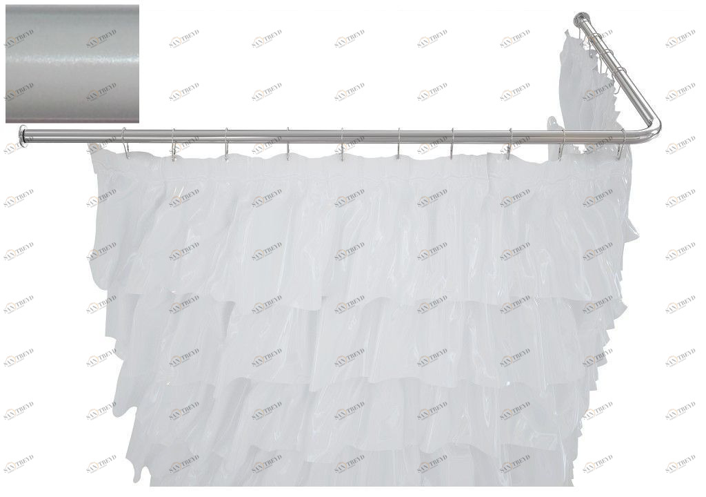 Карниз для ванны Aquanet угловой Г-образный 170x80 белый 00241458