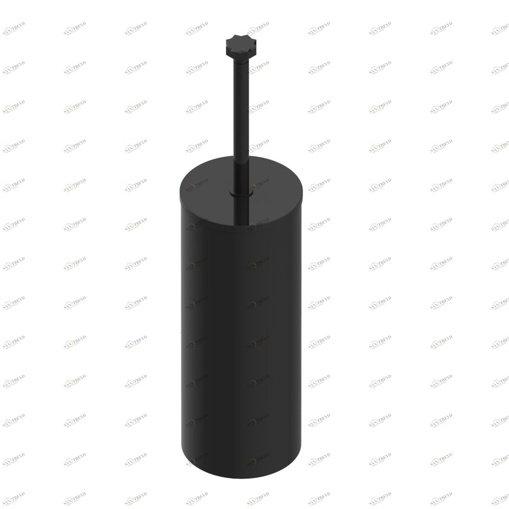 U2L-4700C Стакан напольный и щётка для унитаза с крышкой Thg-paris Nihal porcelaine bleue Покрытие PVD бронза U2L-4700C CAT.F