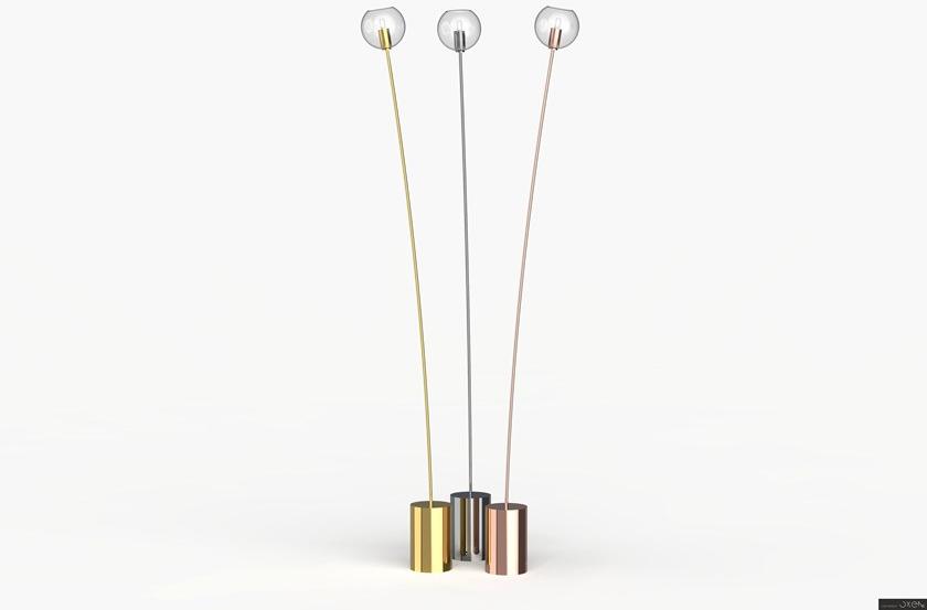 NEXO LUCE Светодиодный торшер из стали Oxen floor lamp 7136e0 - Вид №4