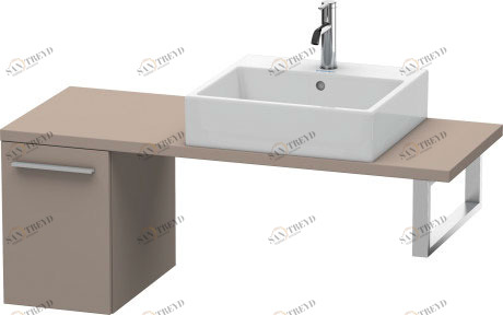 XL542004343 X-Large Шкафчик для компактной консоли Базальт матовый, декор Duravit