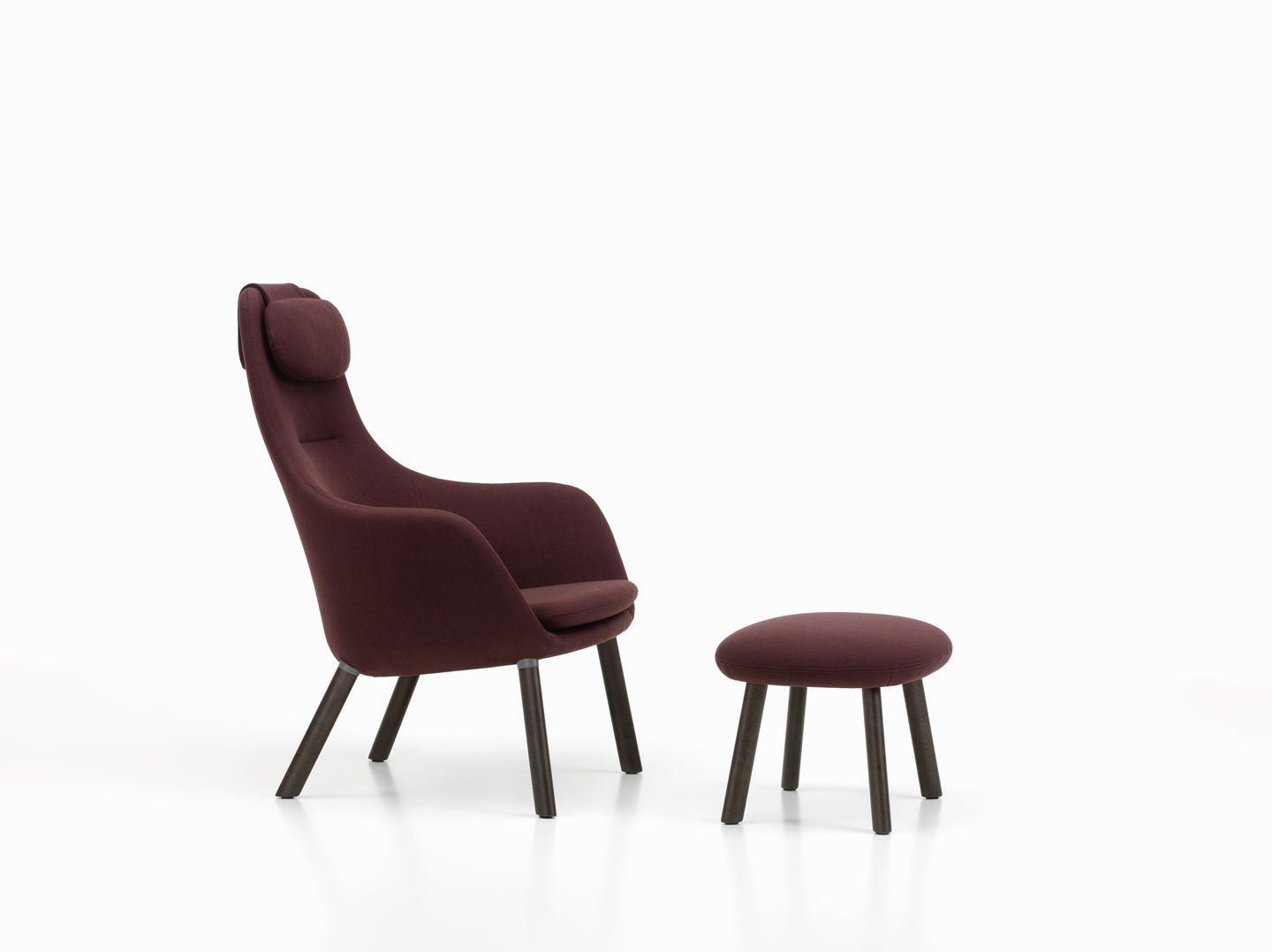 Тканевое кресло с подголовником VITRA HAL Lounge ARCH-00081015 - Вид №98