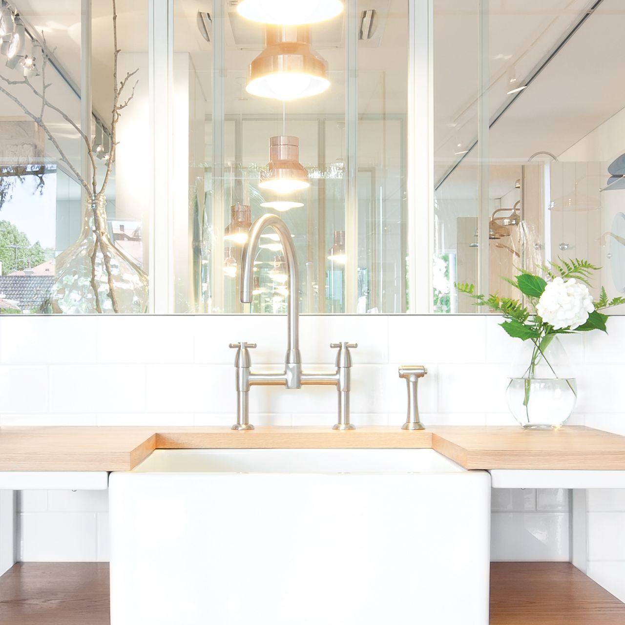 4272 Смеситель для мойки IO с перекрестными ручками и ополаскивателем Traditional Perrinandrowe - Вид №2