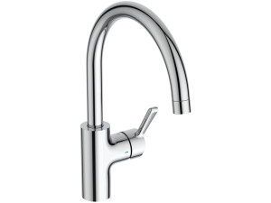 Однорычажный кухонный смеситель с поворотным изливом