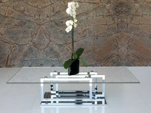 Italy Dream Design Стеклянный журнальный столик в современном стиле для гостиной Life class